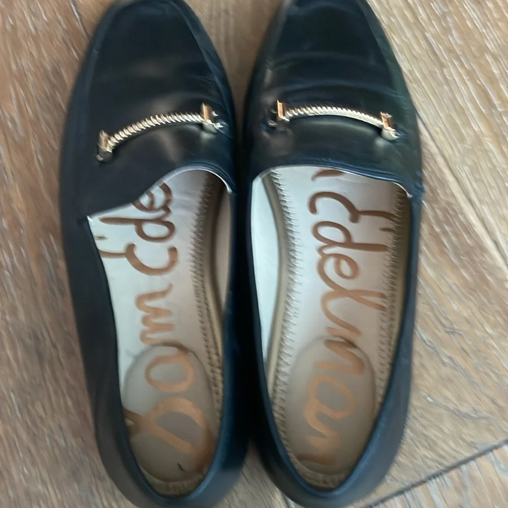 Sam Edelman Loraine Black/Modena Calf Leather Loafers SZ 7.5 - Picture 4 of 6